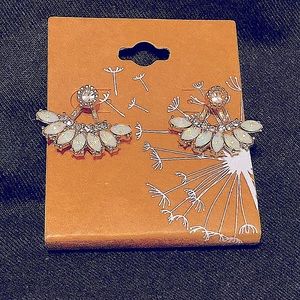 Amanda Blue Opal & gold earrings brand new with tags